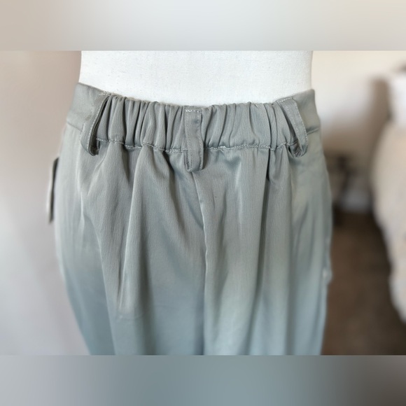 NWT Grey AND NOW THIS Womens Hook And Bar Closure Zippered Wide Leg Pants M - Picture 5 of 13